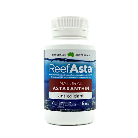 ReefAsta Natural Astaxanthin 6mg 60 Capsules
