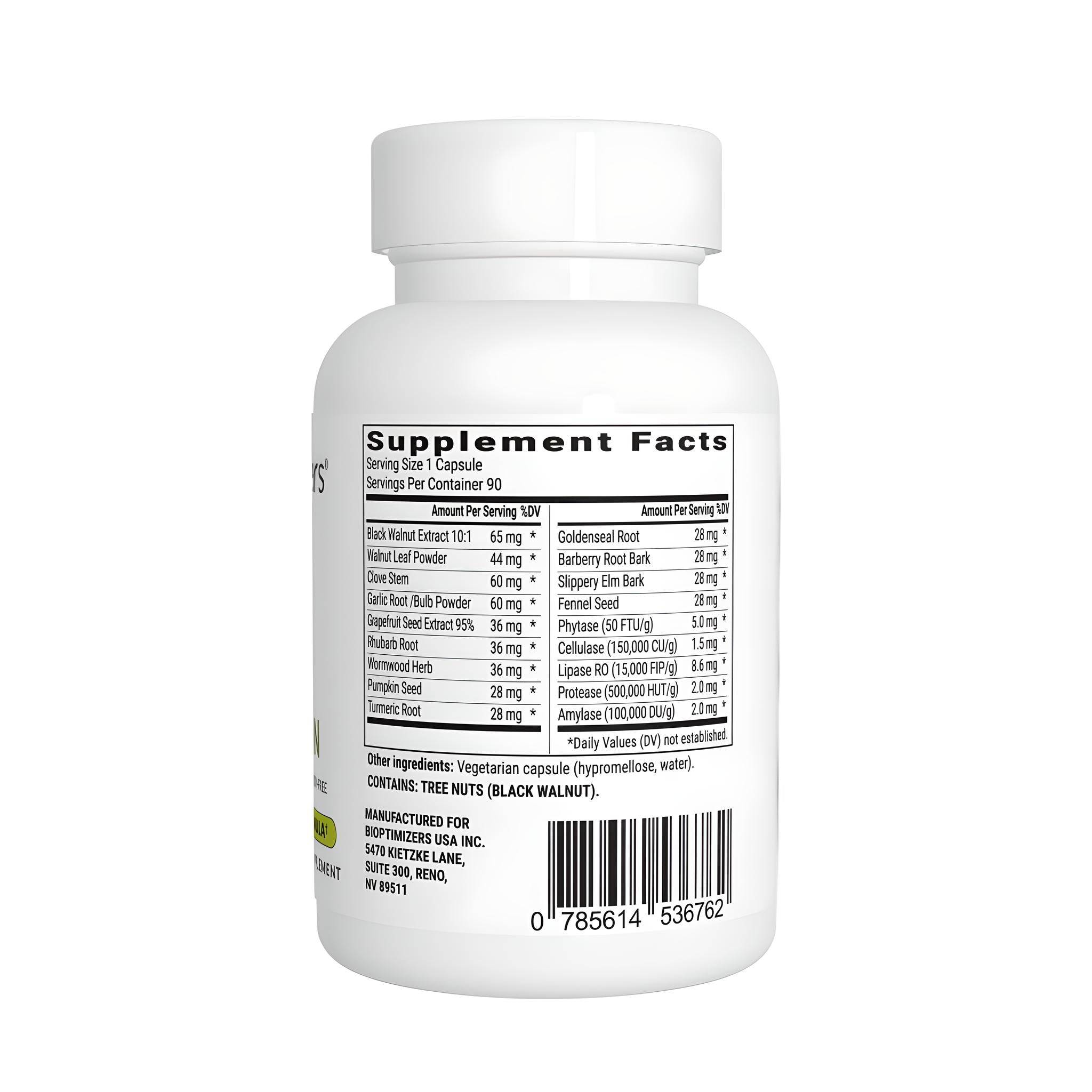BIOptimizers Para Guardian 90 Capsules - JING Organics