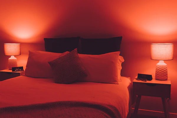 Block Blue Light Twilight Red Light Bulb Bayonet - JING Organics