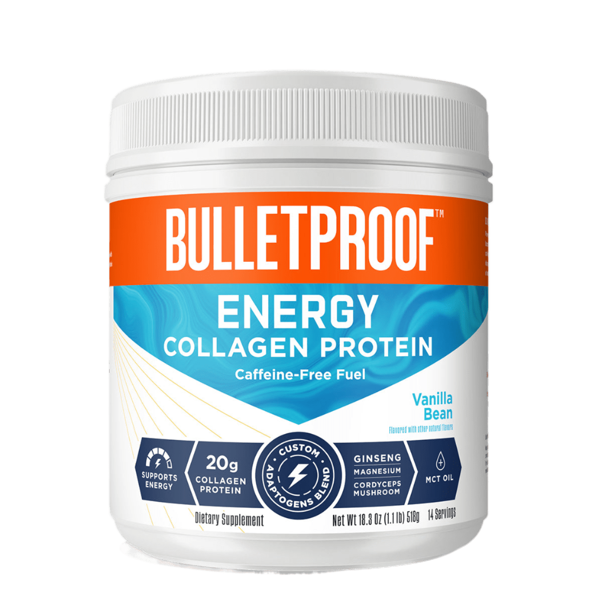 Bulletproof Energy Collagen Protein Vanilla 518g - JING Organics