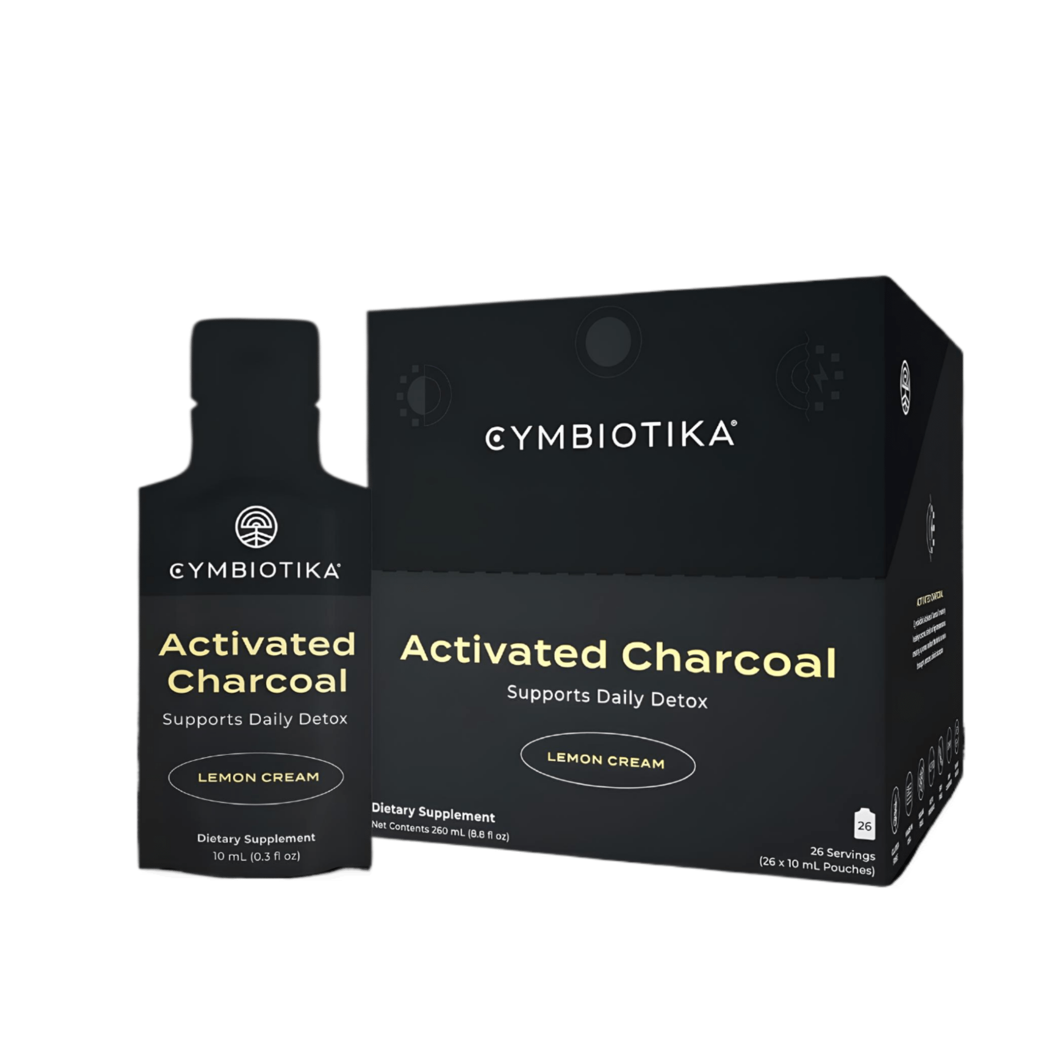 Cymbiotika Activated Charcoal Daily Detox 26 Servings - JING Organics
