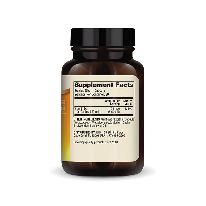 Dr. Mercola Liposomal Vitamin D3 5000 IU 90 Capsules - JING Organics