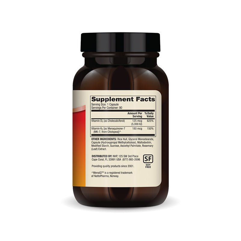 Dr. Mercola Vitamin D3 & K2 90 Capsules - JING Organics