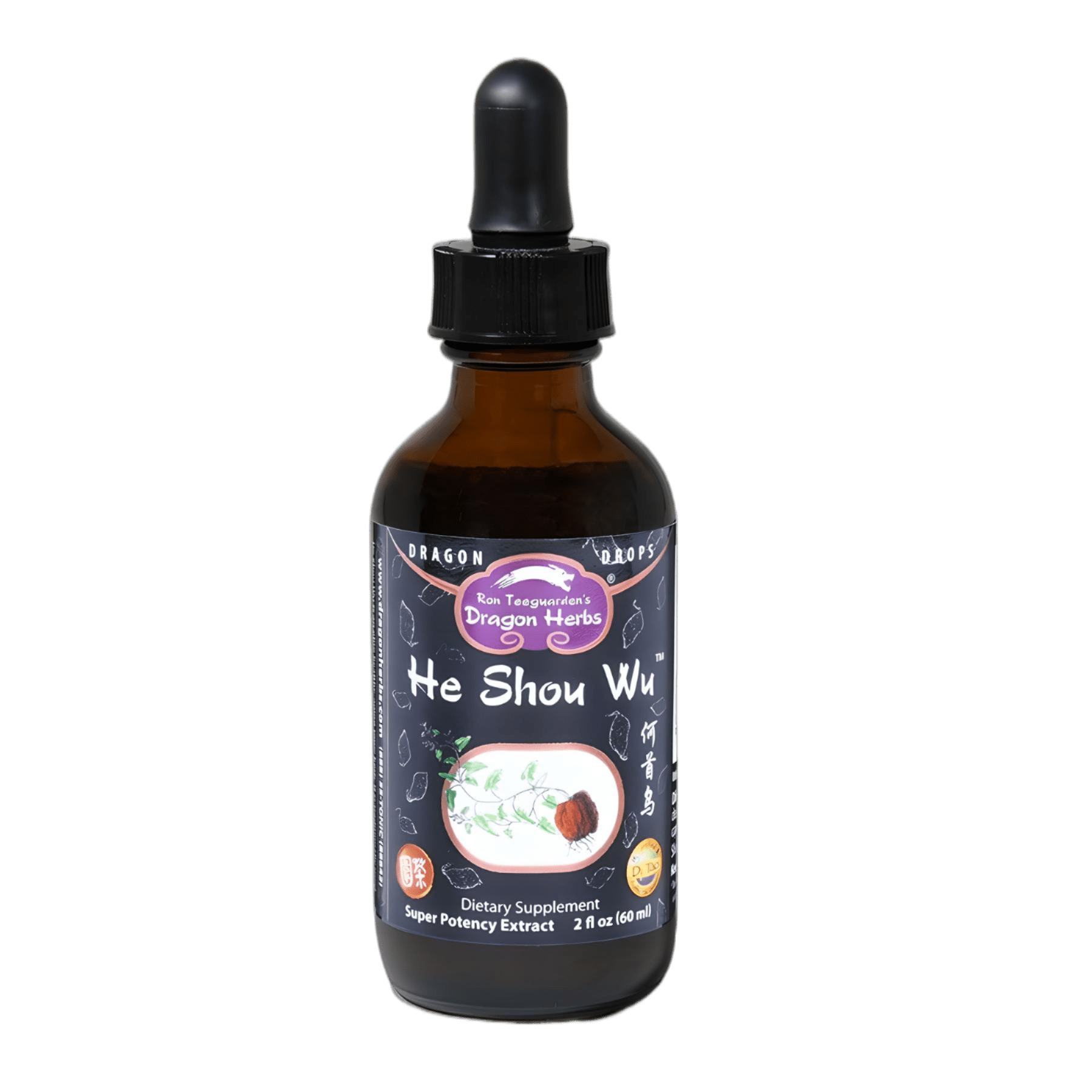 Dragon Herbs He Shou Wu Drops 60ml - JING Organics