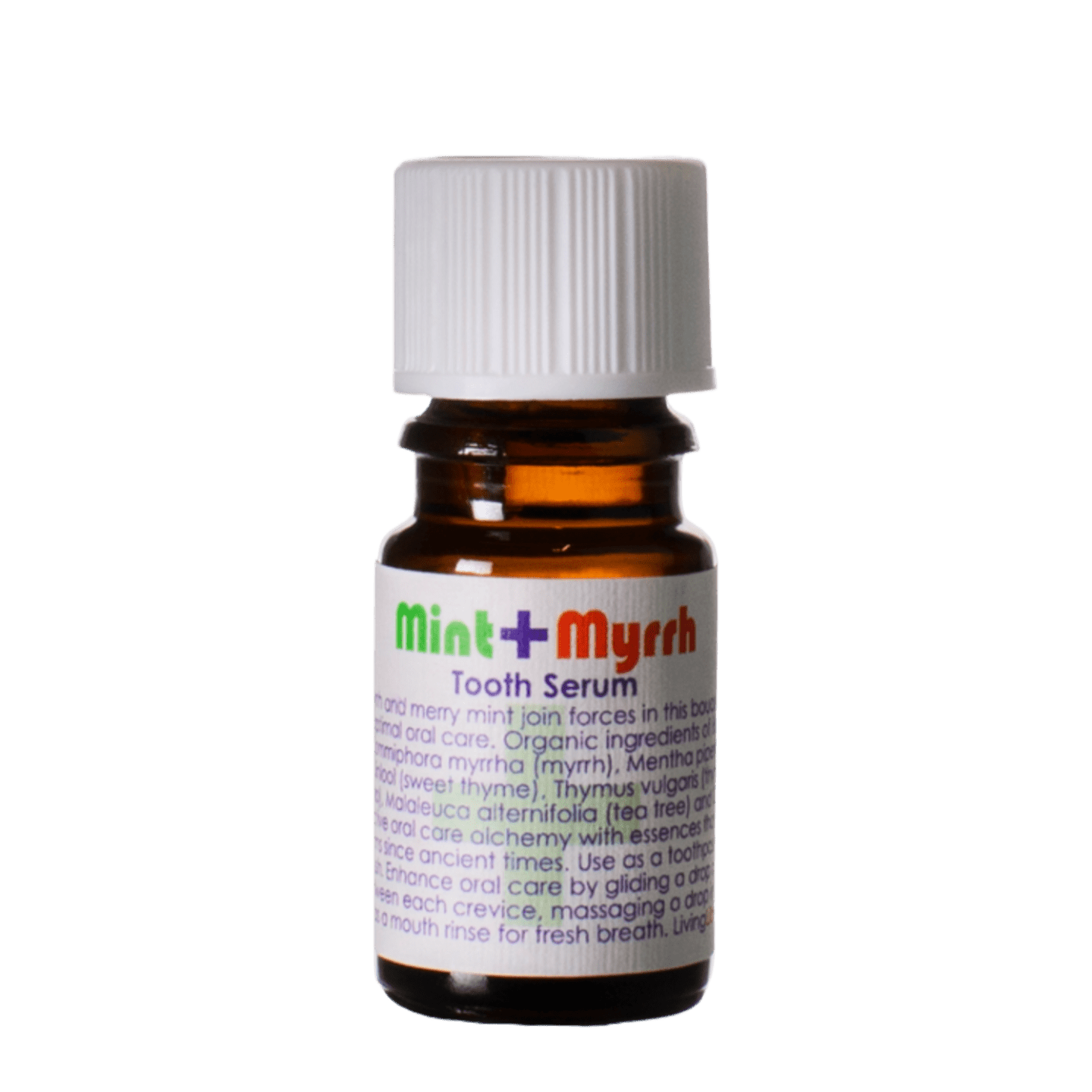 Living Libations Mint & Myrrh Tooth Serum 5ml - JING Organics