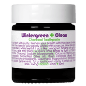 Living Libations Wintergreen Activated Charcoal Toothpaste 30ml - JING Organics