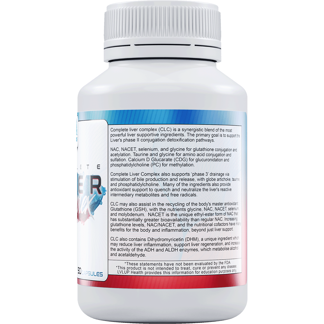 LVLUP Health Complete Liver Complex 90 Capsules - JING Organics