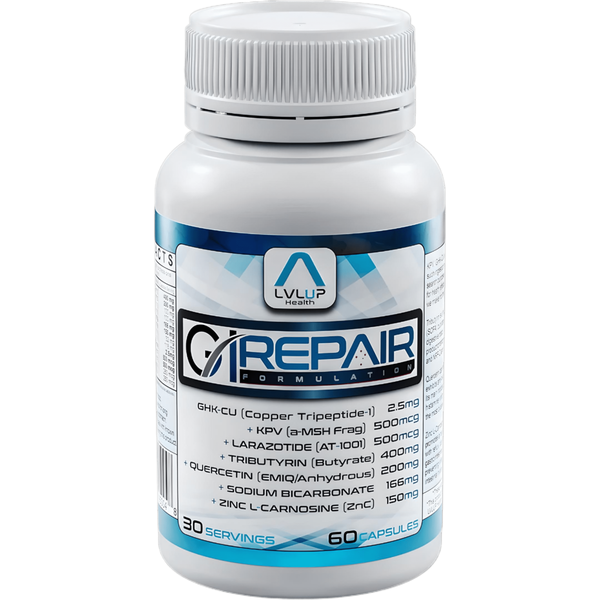 LVLUP Health Ultimate GI Repair (BPC-free) 60 Capsules  JING
