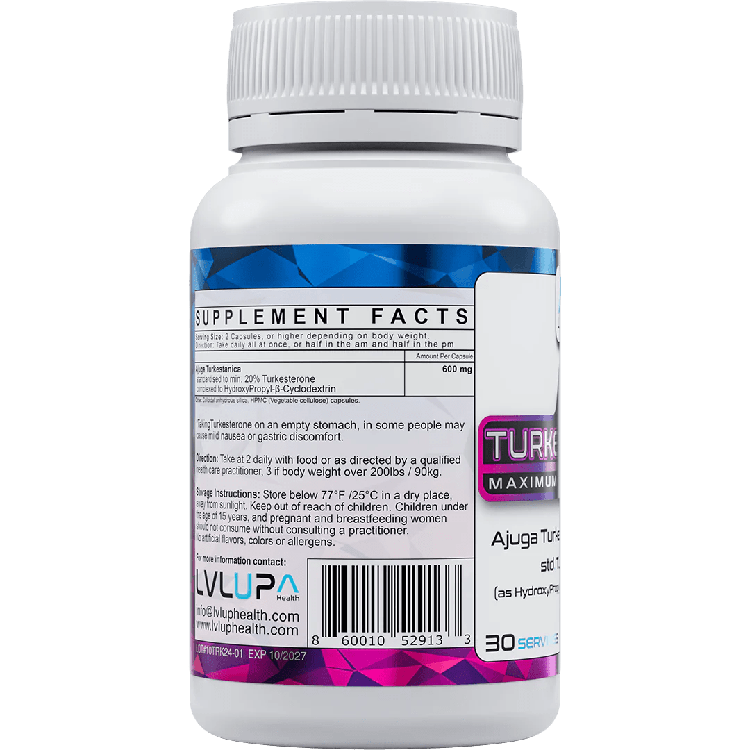 LVLUP Health Turkesterone 60 Capsules - JING Organics