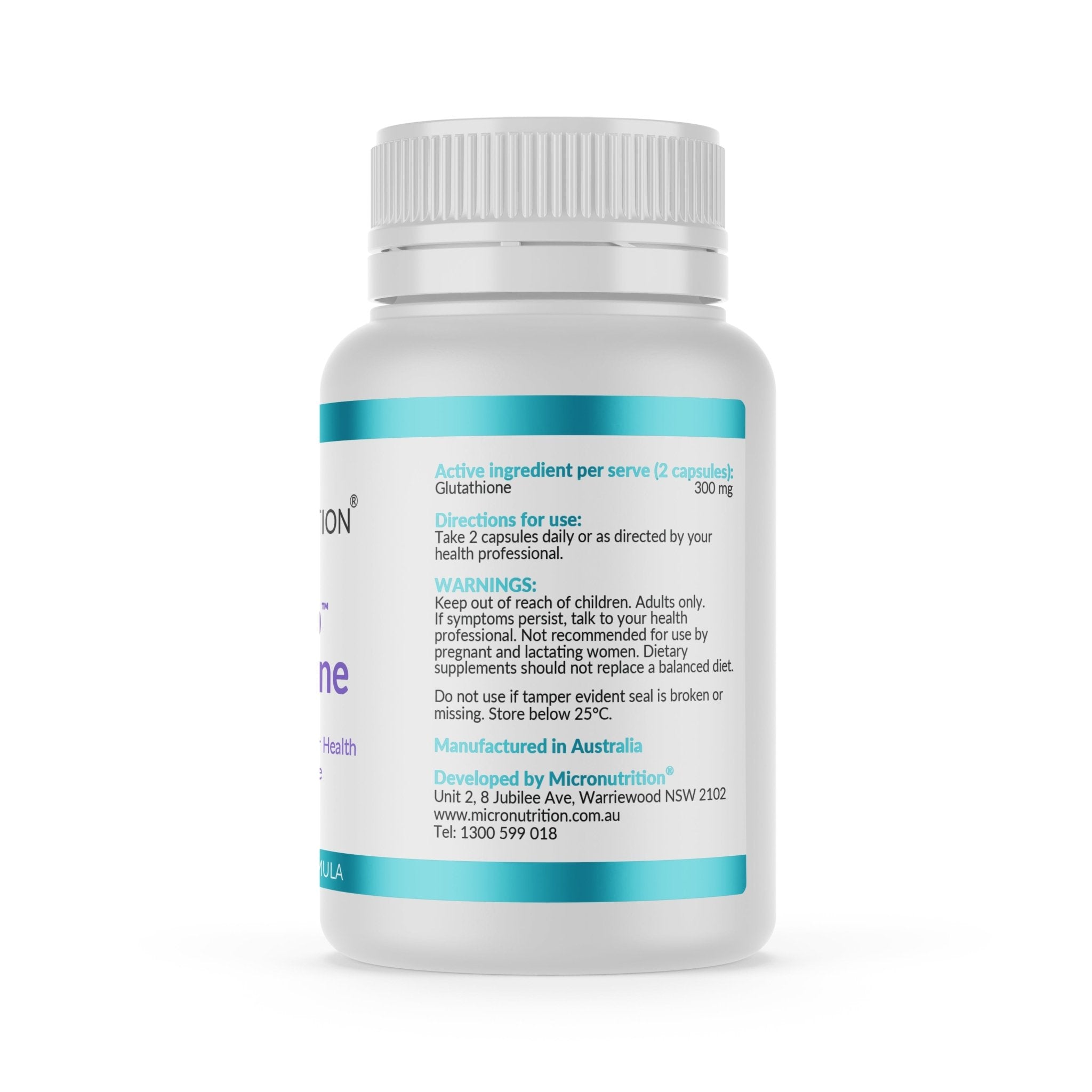 Micronutrition LipoCap Glutathione 60 Capsules - JING Organics