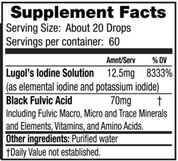 Mother Earth Labs Lugol's Iodine 60ml - JING Organics