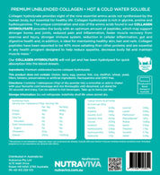 Nutraviva Nesproteins Grass Fed Collagen Hyrdolysate Unflavoured 800g - JING Organics