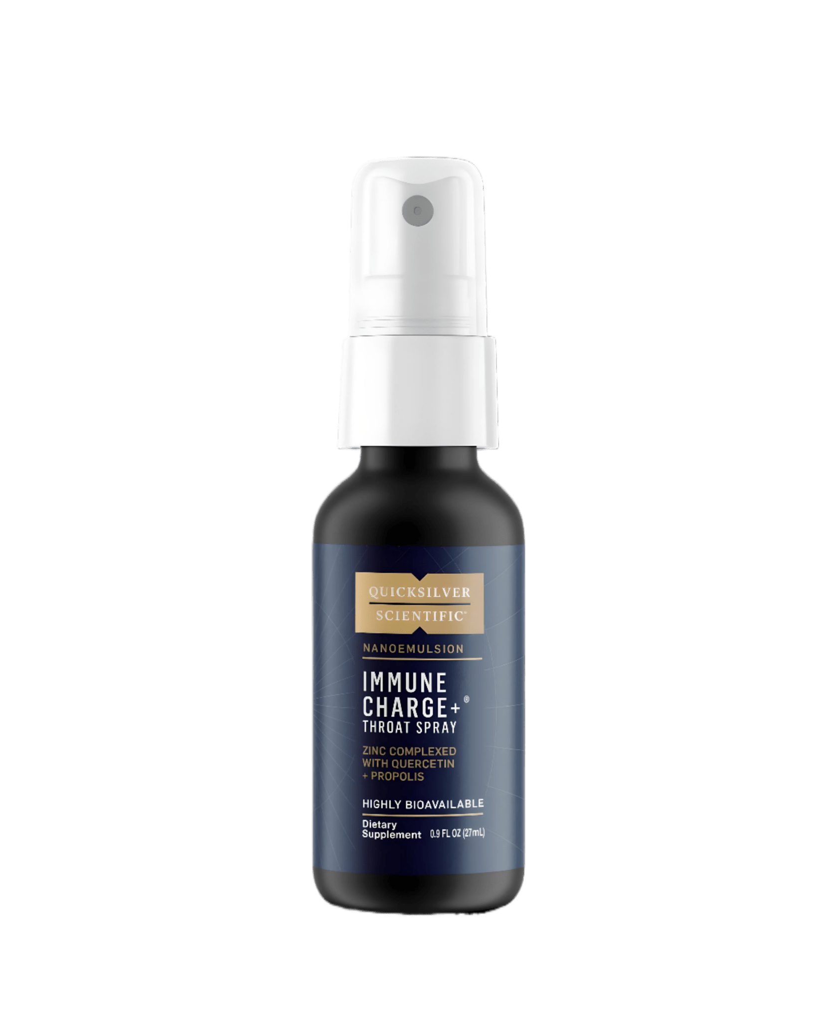 Quicksilver Scientific Immune Charge+ Throat Spray 27ml - JING Organics