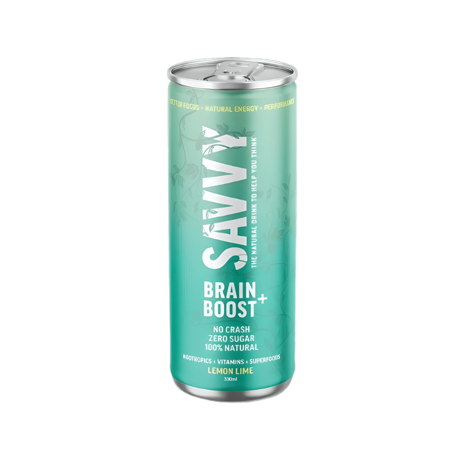 Savvy Brain Boost Drink Lemon Lime 330ml - JING Organics