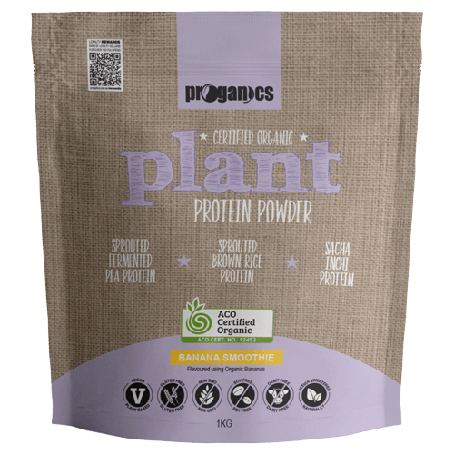 Proganics Plant Protein Powder Banana Smoothie 1kg