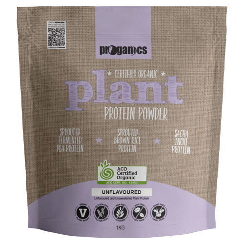 Proganics Plant Protein Powder Unflavoured 1kg