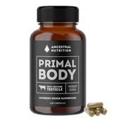 Ancestral Nutrition Primal Body Grass Fed Bovine Testicle 120 Capsules