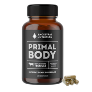 Ancestral Nutrition Primal Body Grass Fed Bovine Testicle 120 Capsules