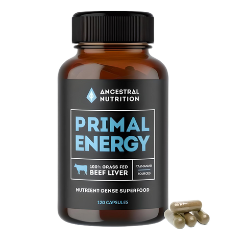 Ancestral Nutrition Primal Energy Beef Liver 120 Capsules