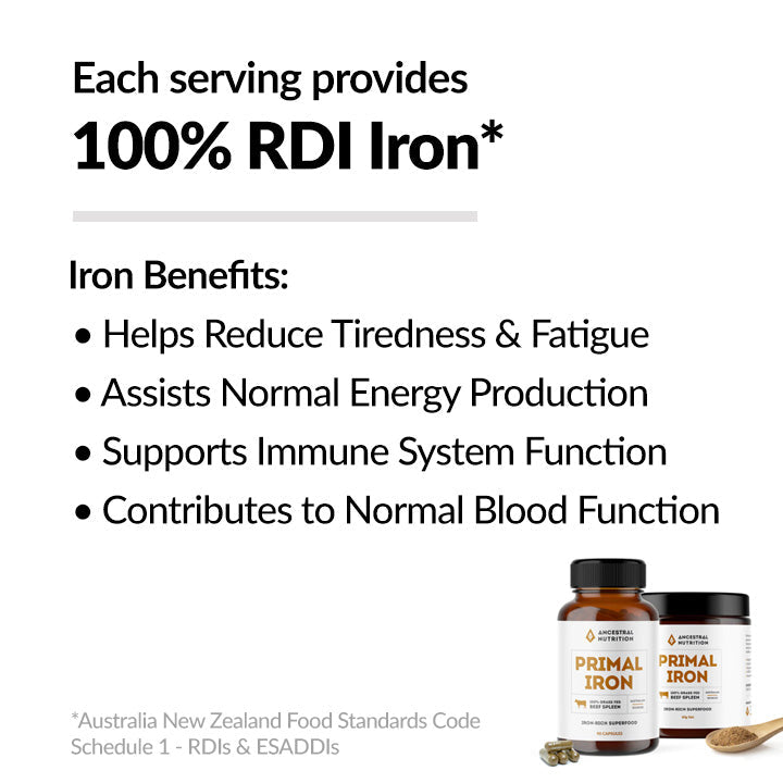 Ancestral Nutrition Primal Iron 90 Capsules