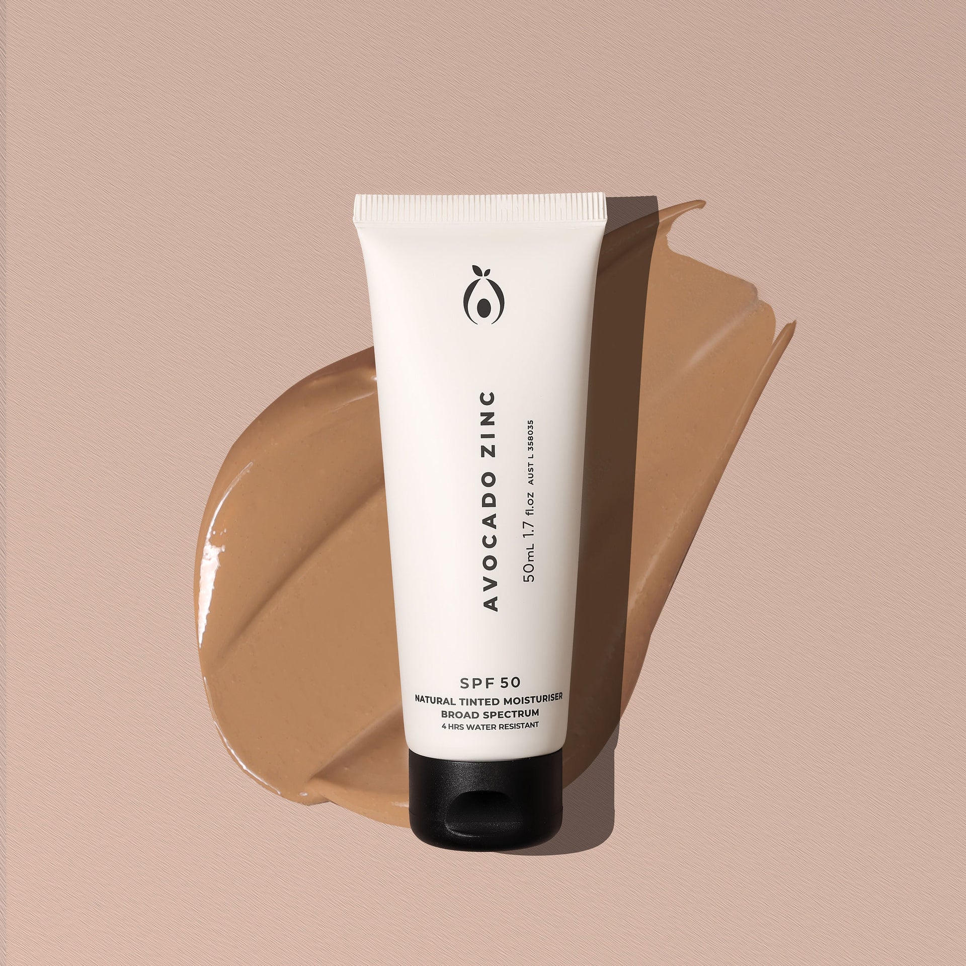 Avocado Zinc SPF50 Tinted Moisturiser