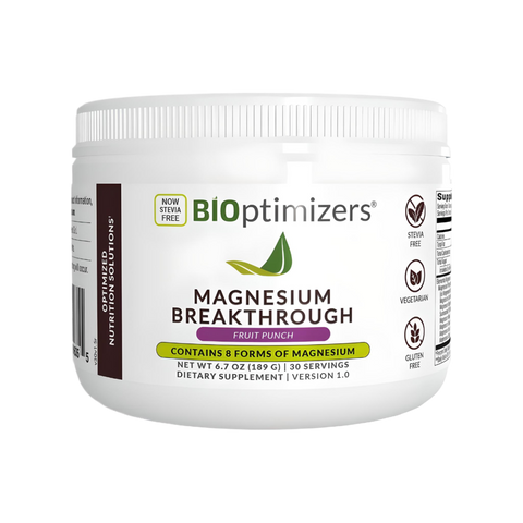 BIOptimizers Magnesium Breakthrough Drink Powder Fruit Punch 189g