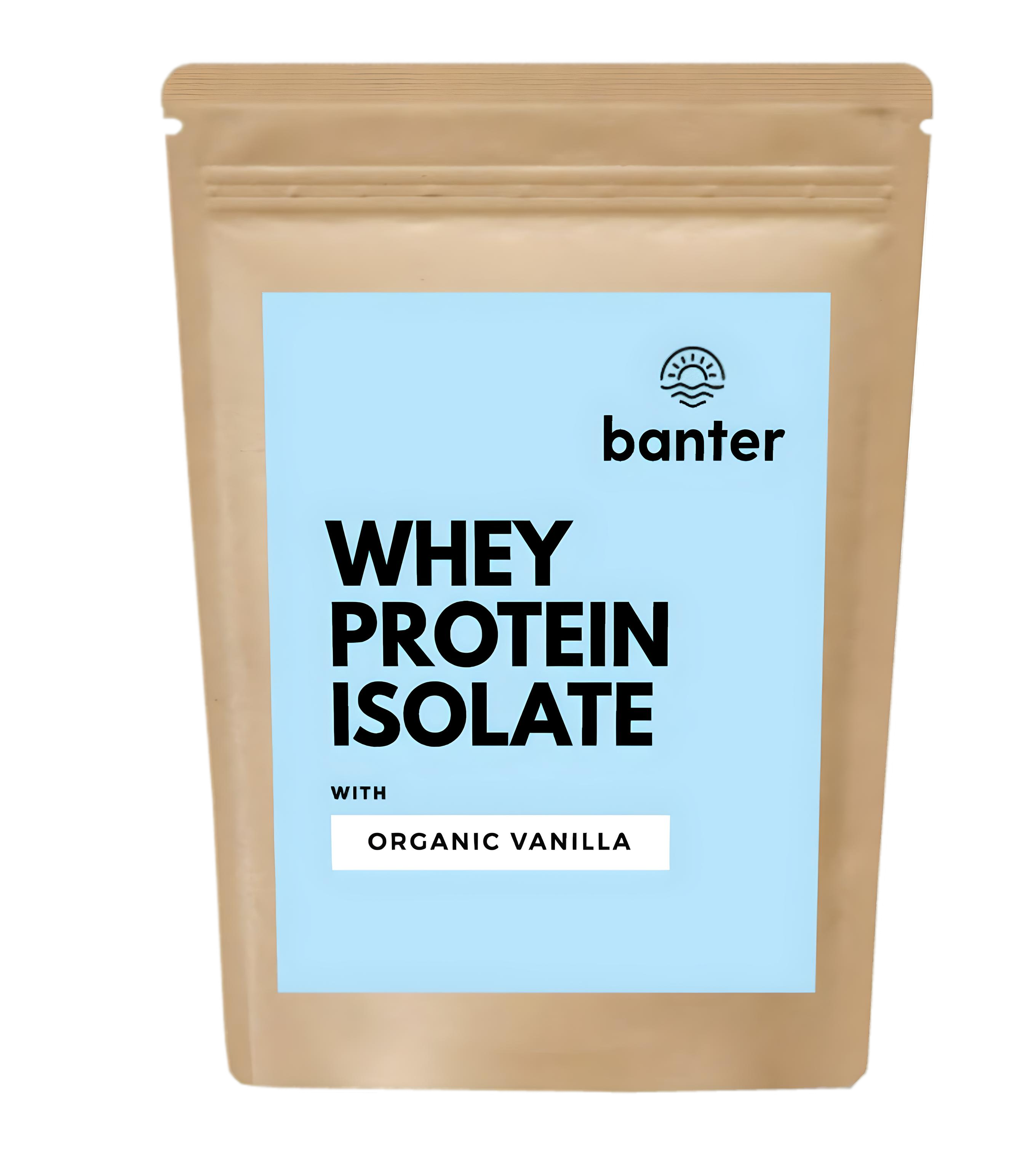 Banter Organic Vanilla Whey Protein Isolate 1kg