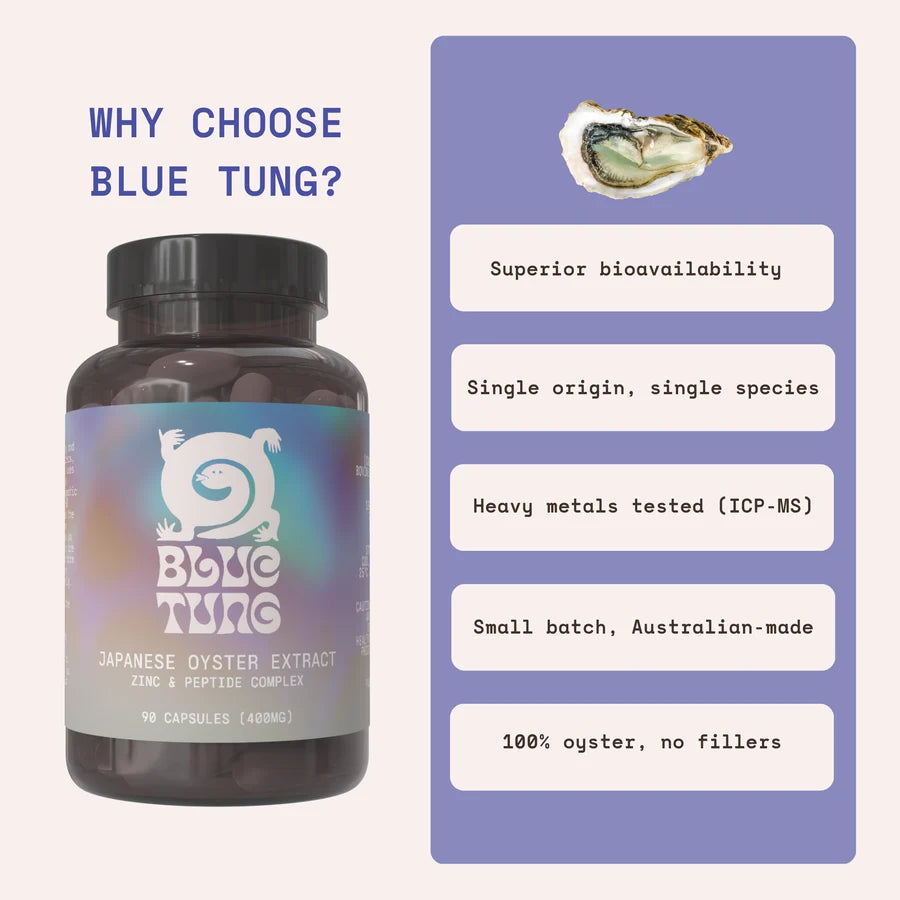 Blue Tung Japanese Oyster Extracts 90 Capsules