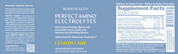 Body Health Perfect Amino Electrolytes Lemon Lime 30 Servings