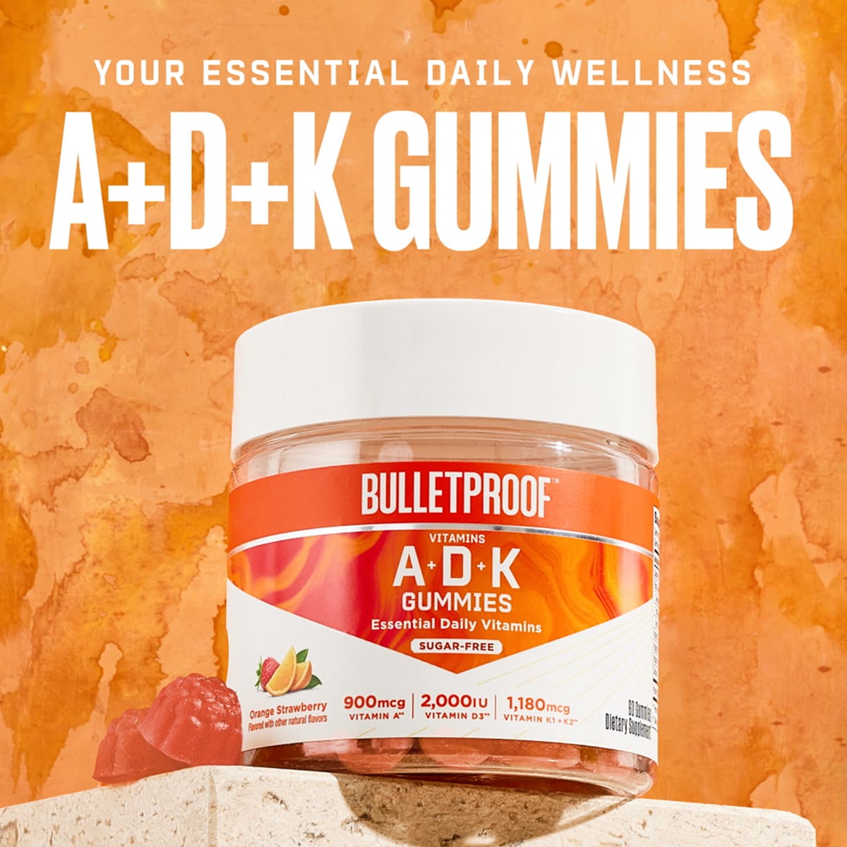 Bulletproof A-D-K Gummies 60 Gummies