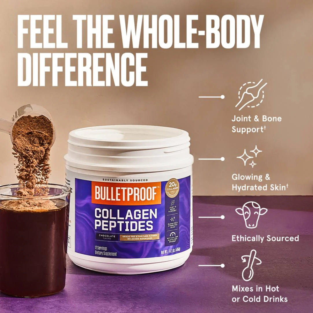 Bulletproof Collagen Peptides Chocolate 405g