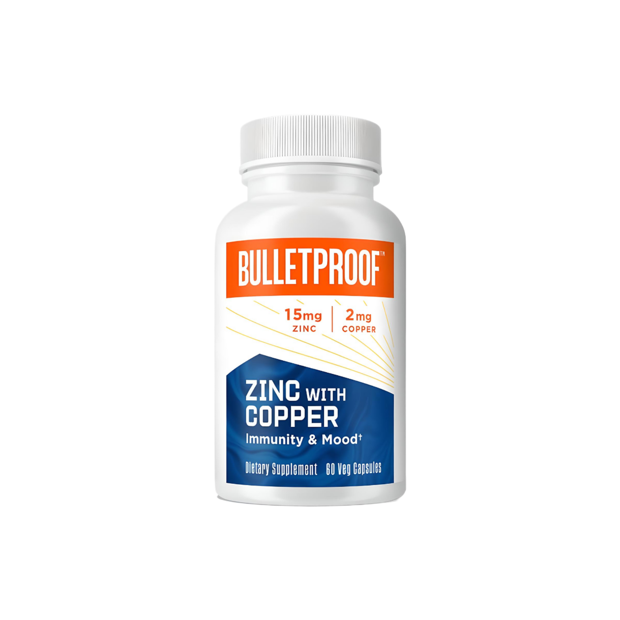 Bulletproof Zinc with Copper 60 Capsules