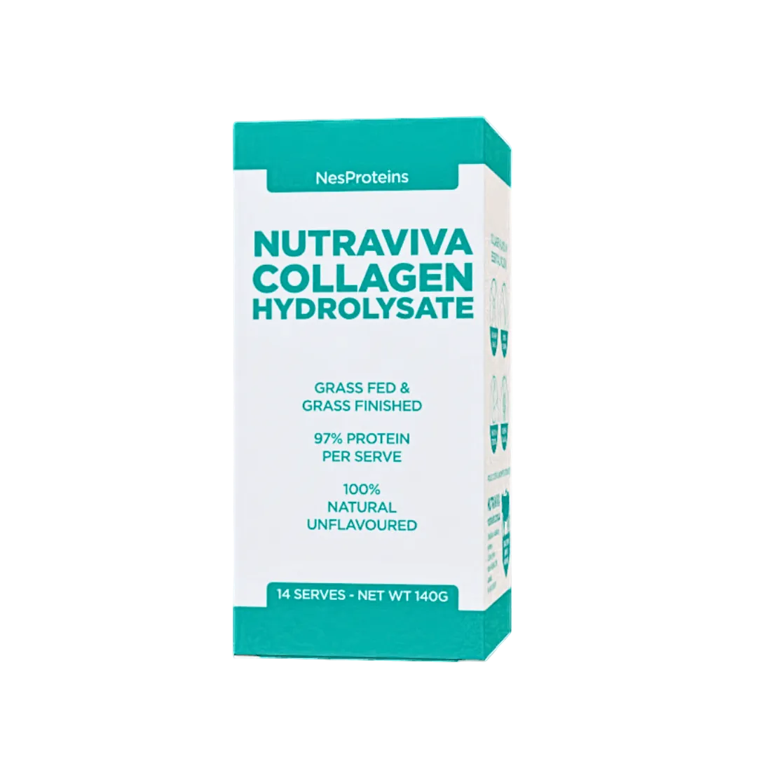 Collagen_Hydrolysate_Sachet_Box_14_Serves_Front_Collagen_Powder_Supplement_Australia_Nutraviva.png