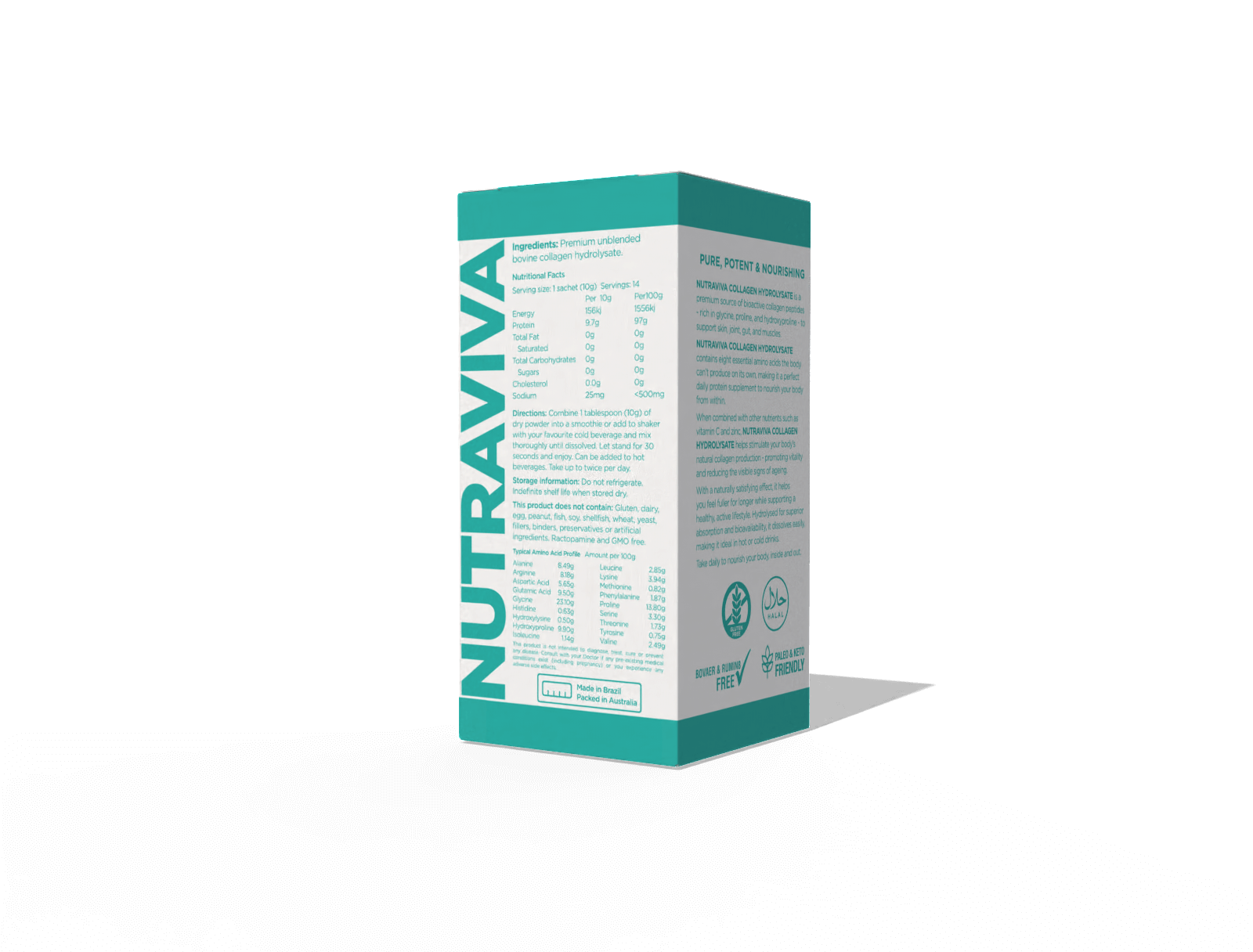 Nutraviva Nesproteins Collagen Hydrolysate Sachet Box 14 Serves
