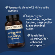 Dr. Mercola Berberine and MicroPQQ 90 Capsules