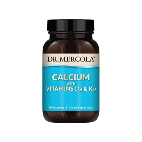 Dr. Mercola Calcio con Vitamina D3 y K2 90 Cápsulas