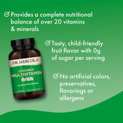 Dr. Mercola Chewable Multivitamin For Kids 60 Capsules