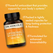 Dr. Mercola Liposomal Vitamin D3 5000 IU 30 Capsules