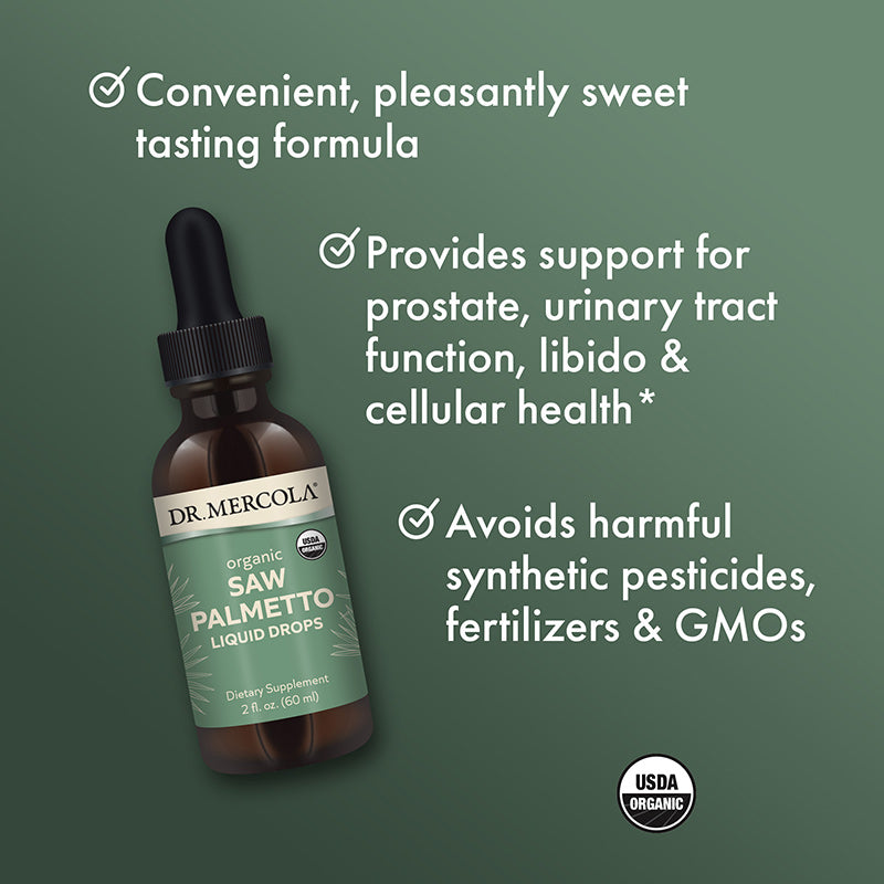Dr. Mercola Saw Palmetto 60ml Liquid Drops