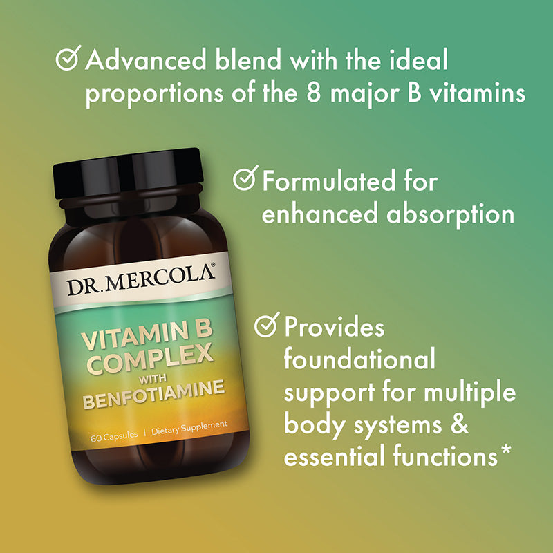 Dr. Mercola Vitamin B Complex 60 Capsules