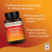 Dr. Mercola Vitamin D3 & K2 30 Capsules