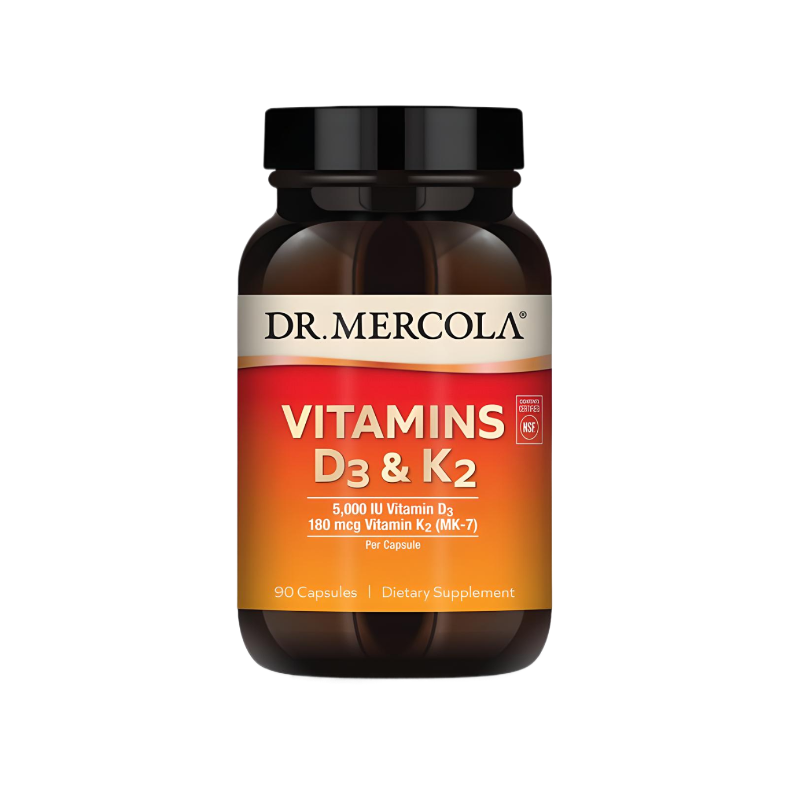 Dr. Mercola Vitamina D3 y K2 90 Cápsulas