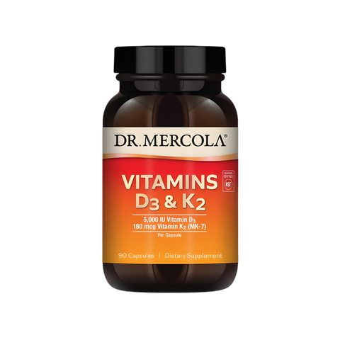 Dr. Mercola Vitamina D3 y K2 90 Cápsulas