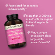 Dr. Mercola Wholefood Multivitamin for Women 240 Tablets
