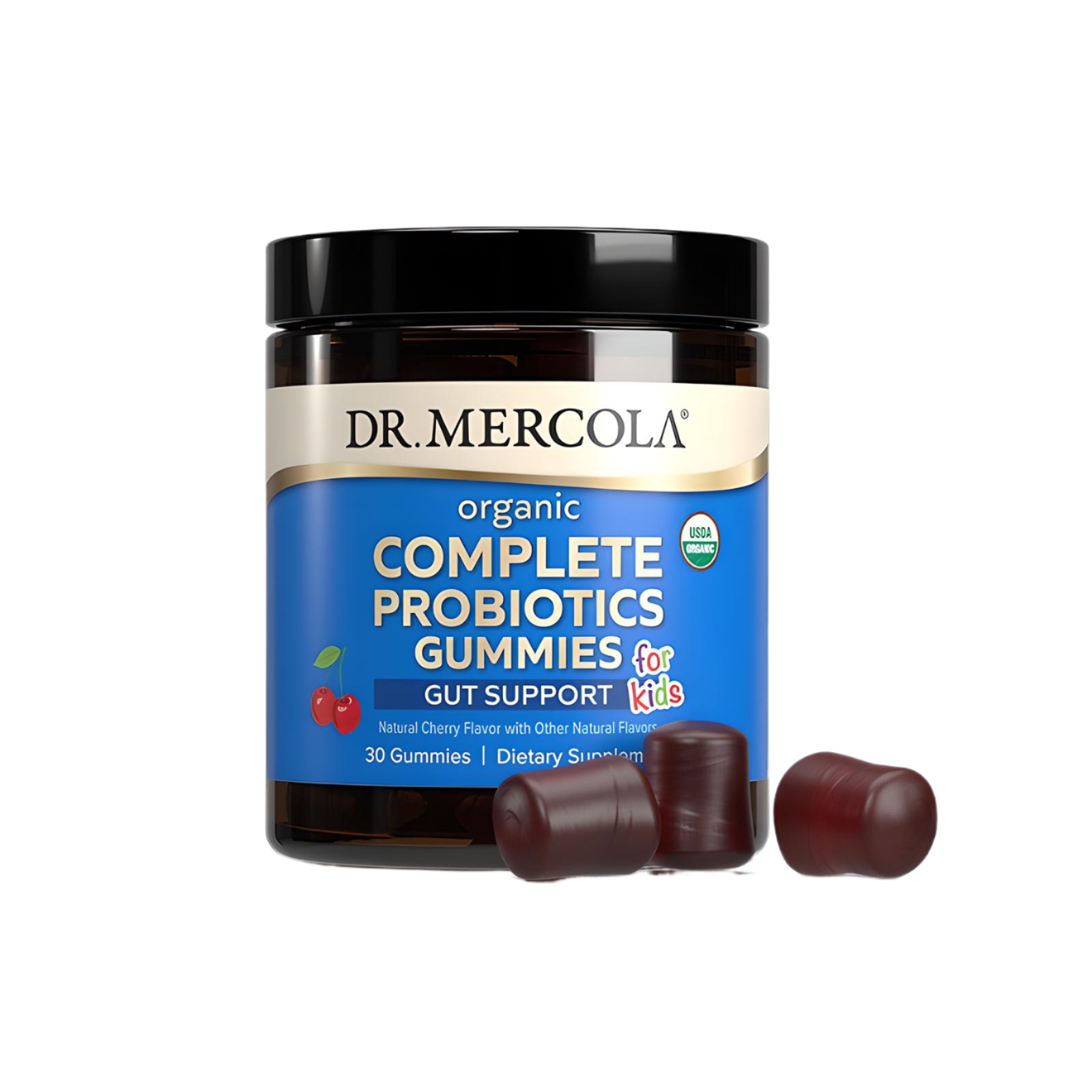 Dr. Mercola Complete Probiotics For Kids Cherry 30 Gummies