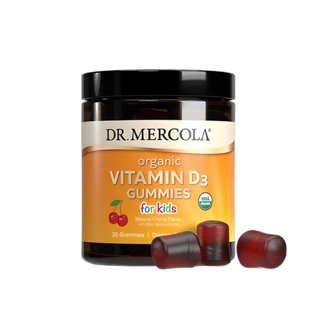 Dr. Mercola Organic Vitamin D3 For Kids Cherry 30 Gummies