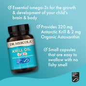 Dr. Mercola Krill Oil for Kids 60 Capsules