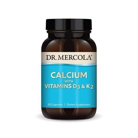 Dr. Mercola Calcio con Vitamina D3 y K2 90 Cápsulas