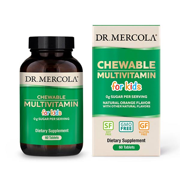 Dr. Mercola Chewable Multivitamin For Kids 60 Capsules