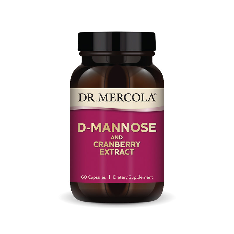 Dr. Mercola Extracto de D-Manosa y Arándano 60 Cápsulas